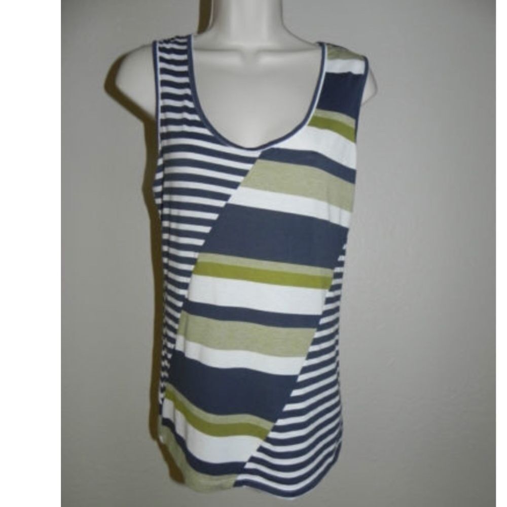 Haani Sleeveless Top Medium Womens Striped